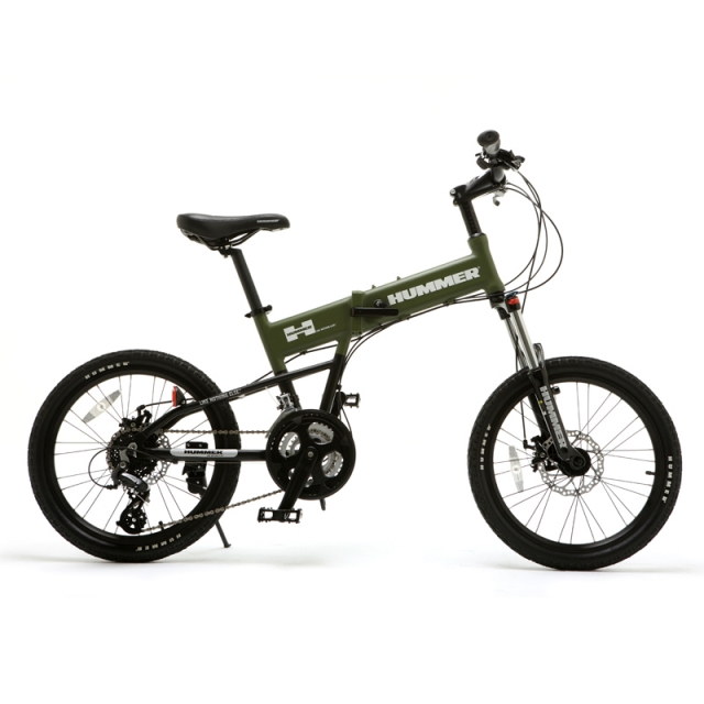 HUMMER悍马折叠山地自行车24速碟刹 航空铝车架 PT-2031FD定制版