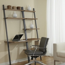 Parsons Ladder Desk With Bookcase