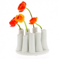 12-Tube Round Vase