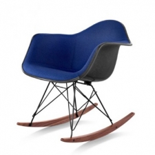 Molded Fiberglass Armchair with Rocker Base