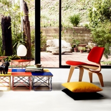 Eames® Molded Plywood Lounge Chair with Wood Legs