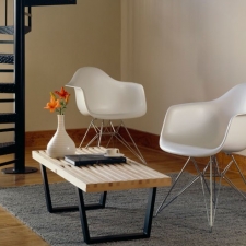 Eames® Molded Plastic Armchair with Metal Base Options