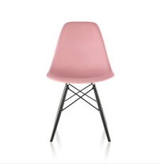 Molded Plastic Side Chair with Dowel-Leg Base